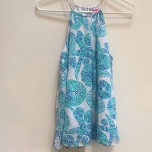 Lilly Pulitzer cute sea sheshell flowy tank